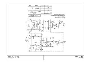 Carvin FET 100 schematic circuit diagram